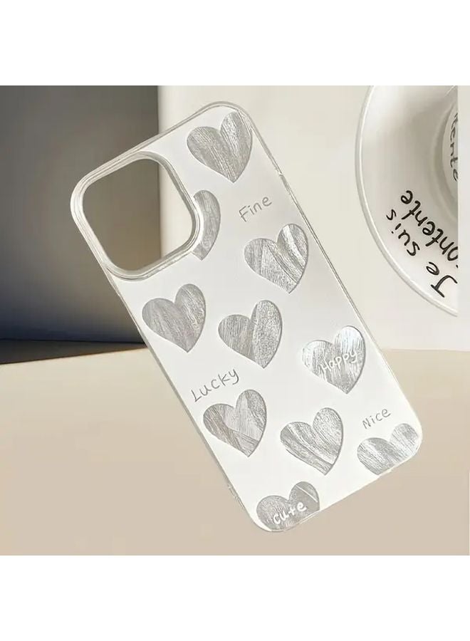 Transparent Openwork Heart Mobile Phone Case For IPhone 14 Pro Max Anti Fall Protective Cover - Image 4